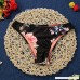 RAISINGTOP Petite Women Push-up Padded Bikini Set 2 Piece Swimwear Separates Swimsuit Beachwear Floral Elastic Black B079GLD36Y